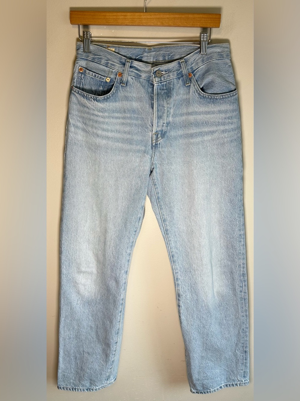 Levi’s Premium 501 ’90s Jeans Women’s 26x30 Light Wash Denim Straight Leg
